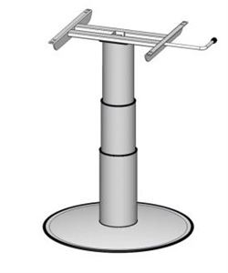  Bordstel (Højde 320 til 695mm.) til campingvognsbord